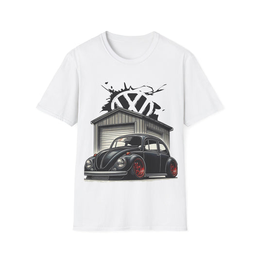 Volkswagen Beetle Garage T-Shirt โ Classic VW Bug Illustration