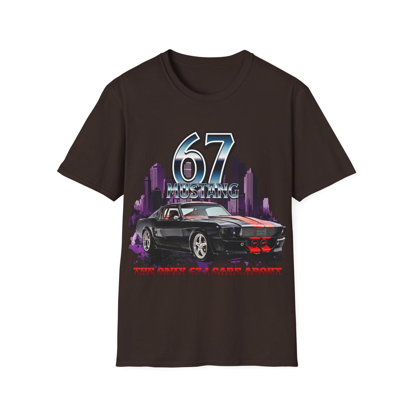 ’67 Ford Mustang Muscle Car T-Shirt – “The Only 67 I Care About” Classic Car Tee