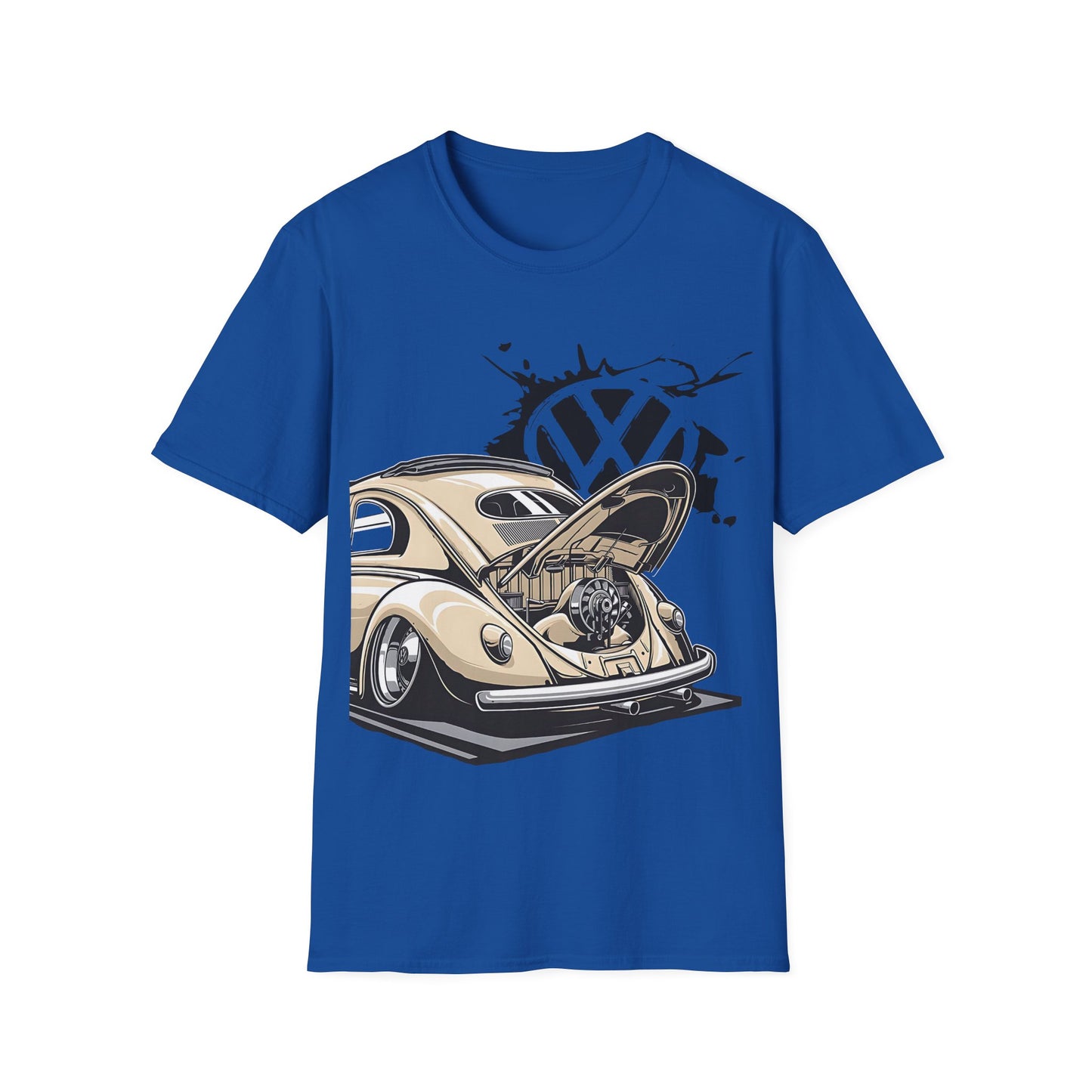 Vintage VW Beetle T-Shirt — Classic Air-Cooled Car Graphic