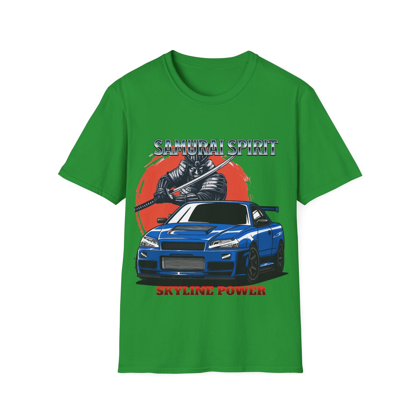 Samurai Spirit Skyline Power JDM T-Shirt 4-Built Not Bought Series | Epic Edits Studio
