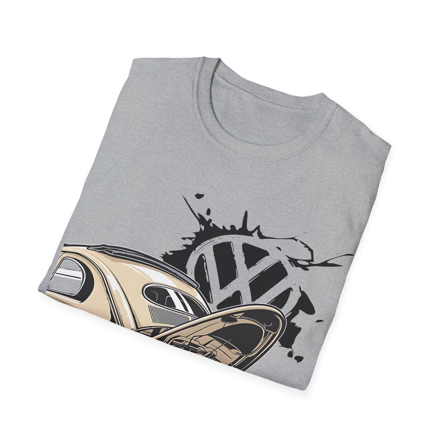 Vintage VW Beetle T-Shirt — Classic Air-Cooled Car Graphic