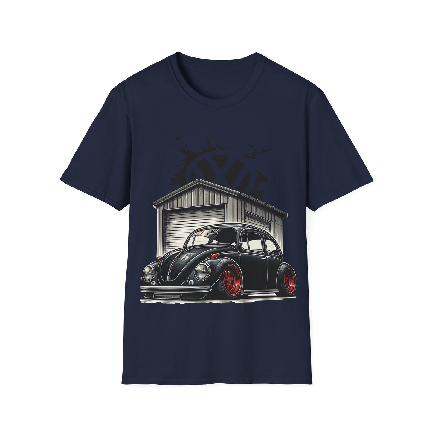 Volkswagen Beetle Garage T-Shirt — Classic VW Bug Illustration