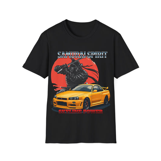 Samurai Spirit Skyline Power JDM T-Shirt 2 -Built Not Bought Series | Epic Edits Studio