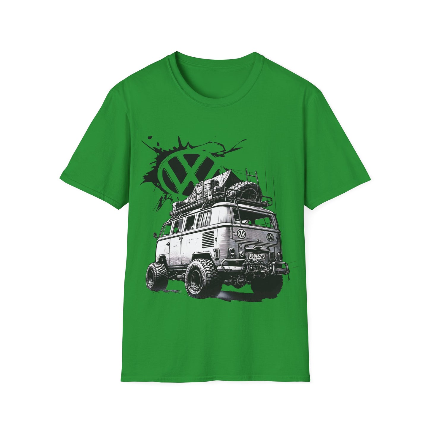 VW Camper Van Adventure T‑Shirt — Vintage vw kombi Off‑Road Surf Bus Graphic Tee