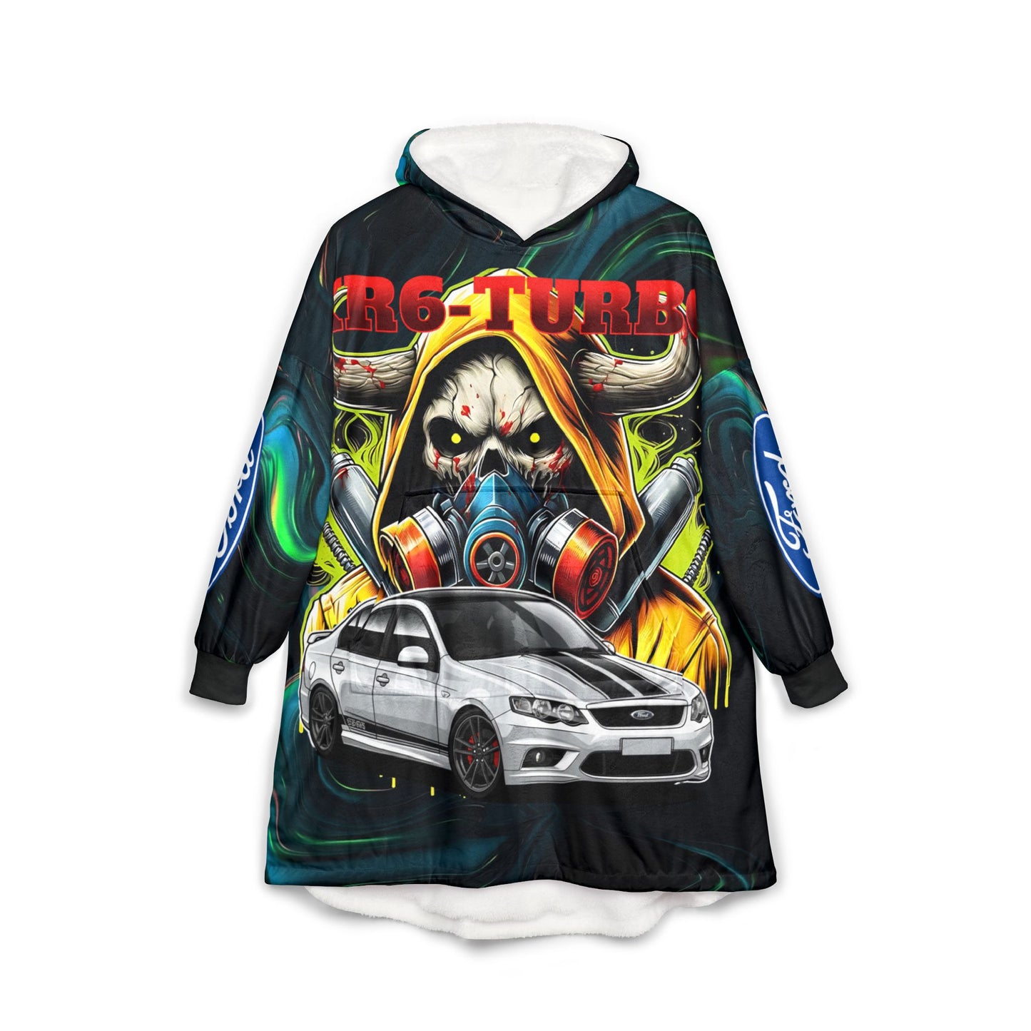 Cozy Unisex Hooded Blanket sinister xr6 turbo - built not bought - epic edits studio