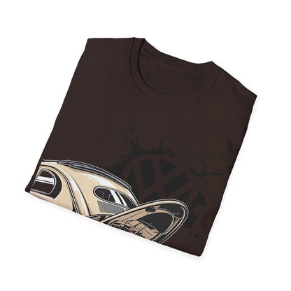 Vintage VW Beetle T-Shirt — Classic Air-Cooled Car Graphic