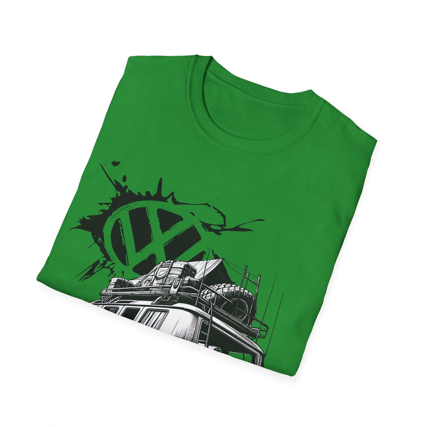 VW Camper Van Adventure T‑Shirt — Vintage vw kombi Off‑Road Surf Bus Graphic Tee