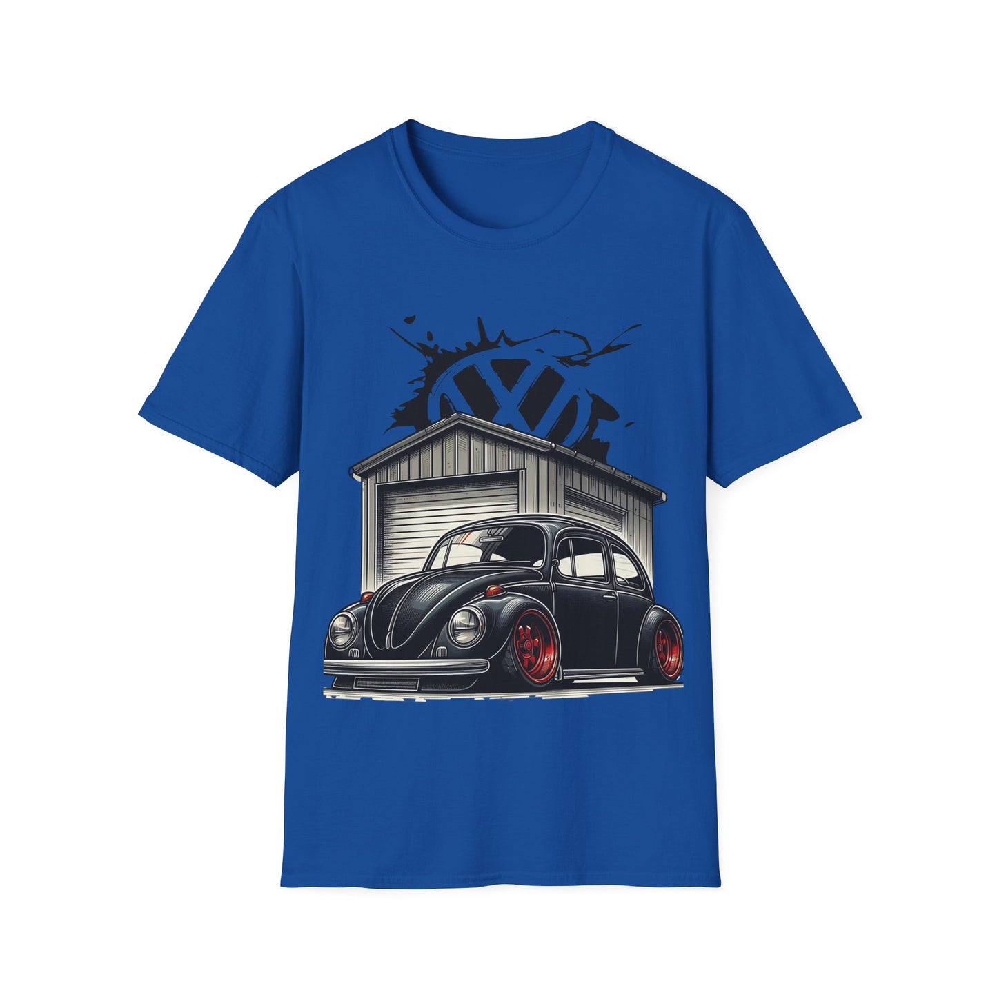 Volkswagen Beetle Garage T-Shirt — Classic VW Bug Illustration