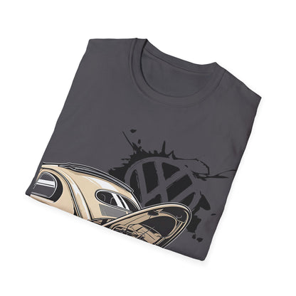 Vintage VW Beetle T-Shirt — Classic Air-Cooled Car Graphic