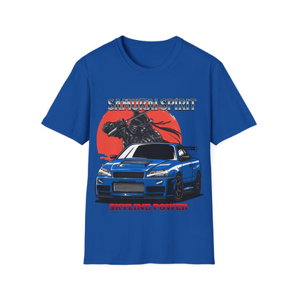 Samurai Spirit Skyline Power JDM T-Shirt 5 -Built Not Bought Series | Epic Edits Studio