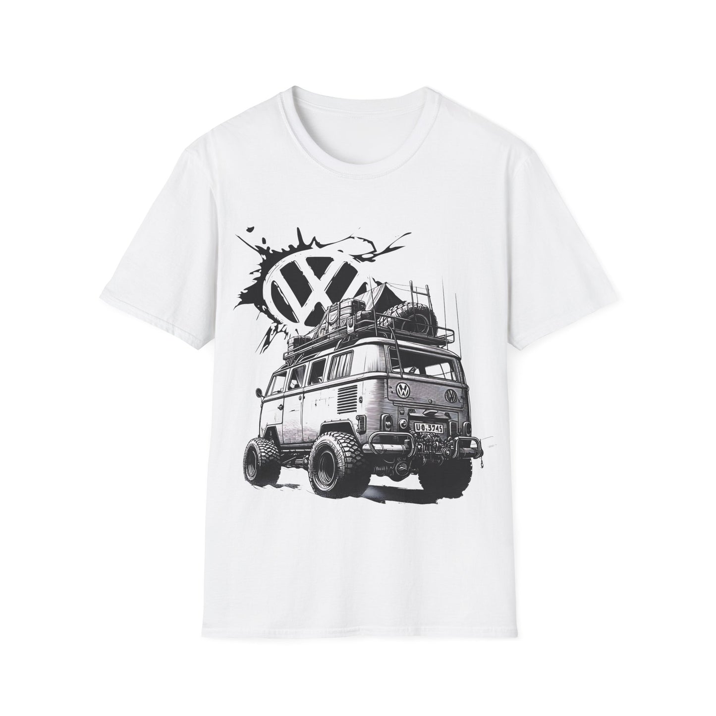 VW Camper Van Adventure T‑Shirt — Vintage vw kombi Off‑Road Surf Bus Graphic Tee