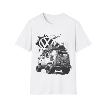 VW Camper Van Adventure T‑Shirt — Vintage vw kombi Off‑Road Surf Bus Graphic Tee