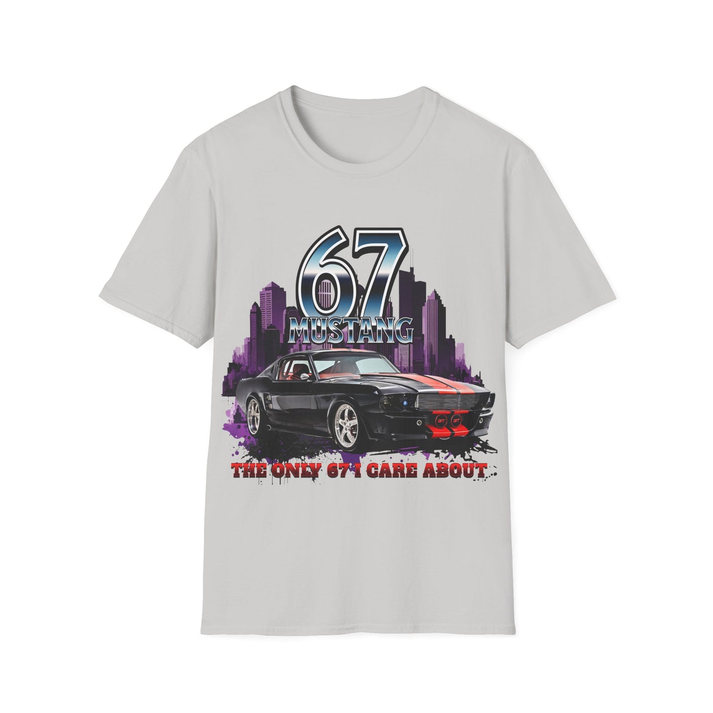 ’67 Ford Mustang Muscle Car T-Shirt – “The Only 67 I Care About” Classic Car Tee