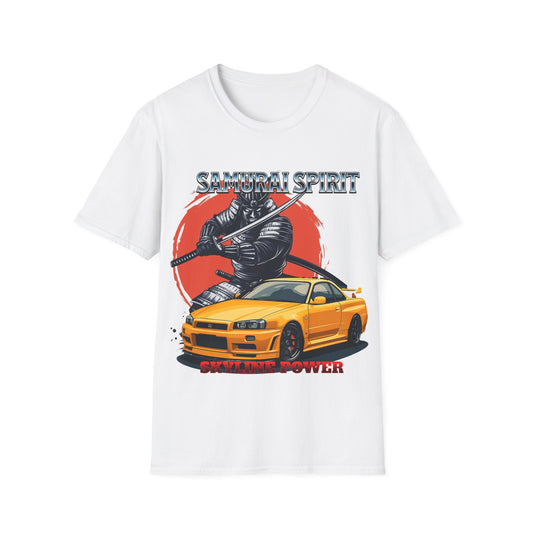 Samurai Spirit Skyline Power JDM T-Shirt 3 -Built Not Bought Series | Epic Edits Studio