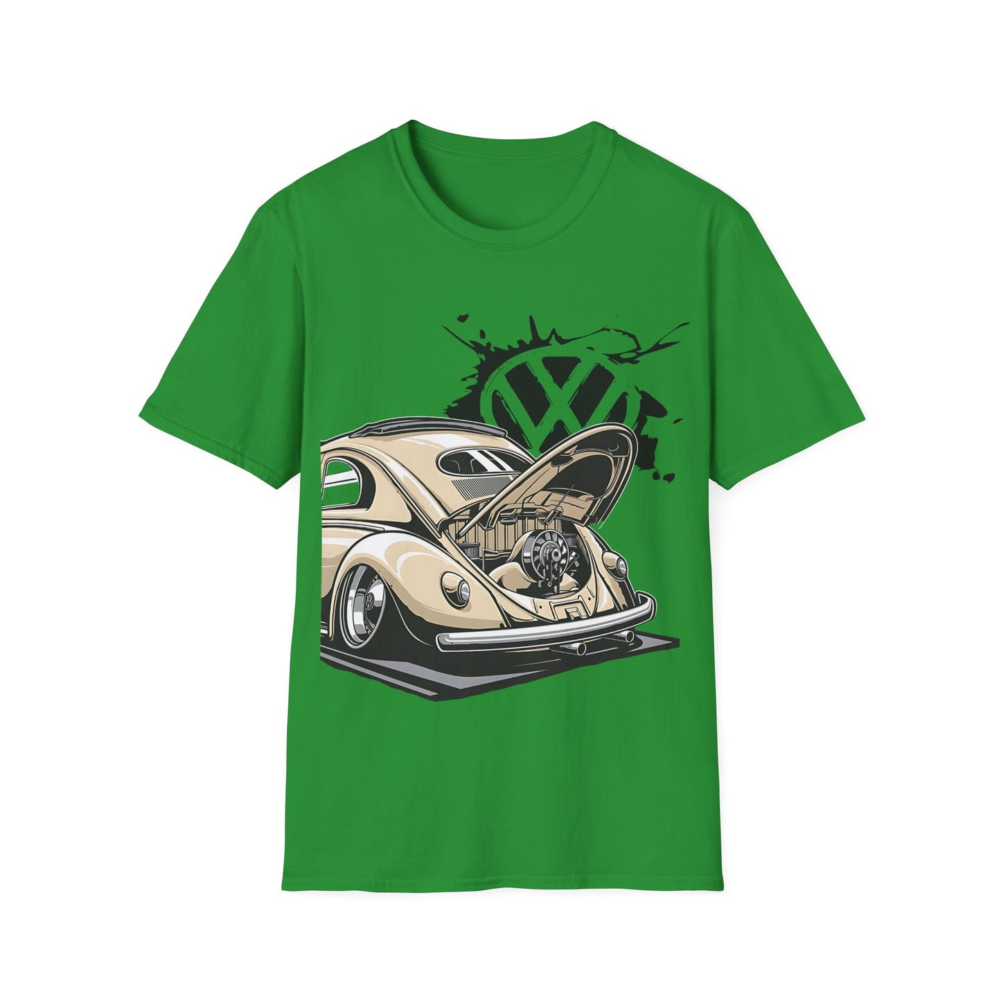 Vintage VW Beetle T-Shirt — Classic Air-Cooled Car Graphic