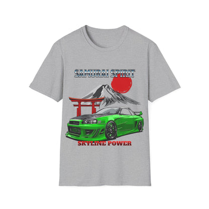 Samurai Spirit Skyline Power JDM T-Shirt 7 -Built Not Bought Series | Epic Edits Studio