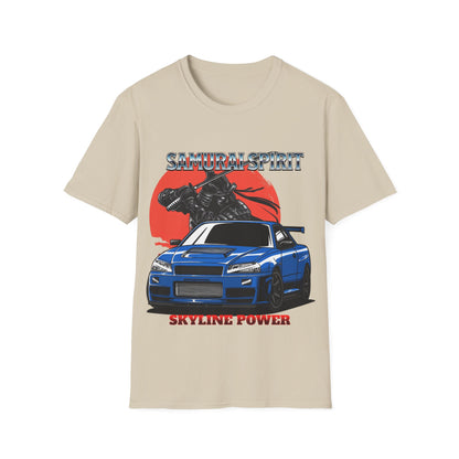 Samurai Spirit Skyline Power JDM T-Shirt 5 -Built Not Bought Series | Epic Edits Studio
