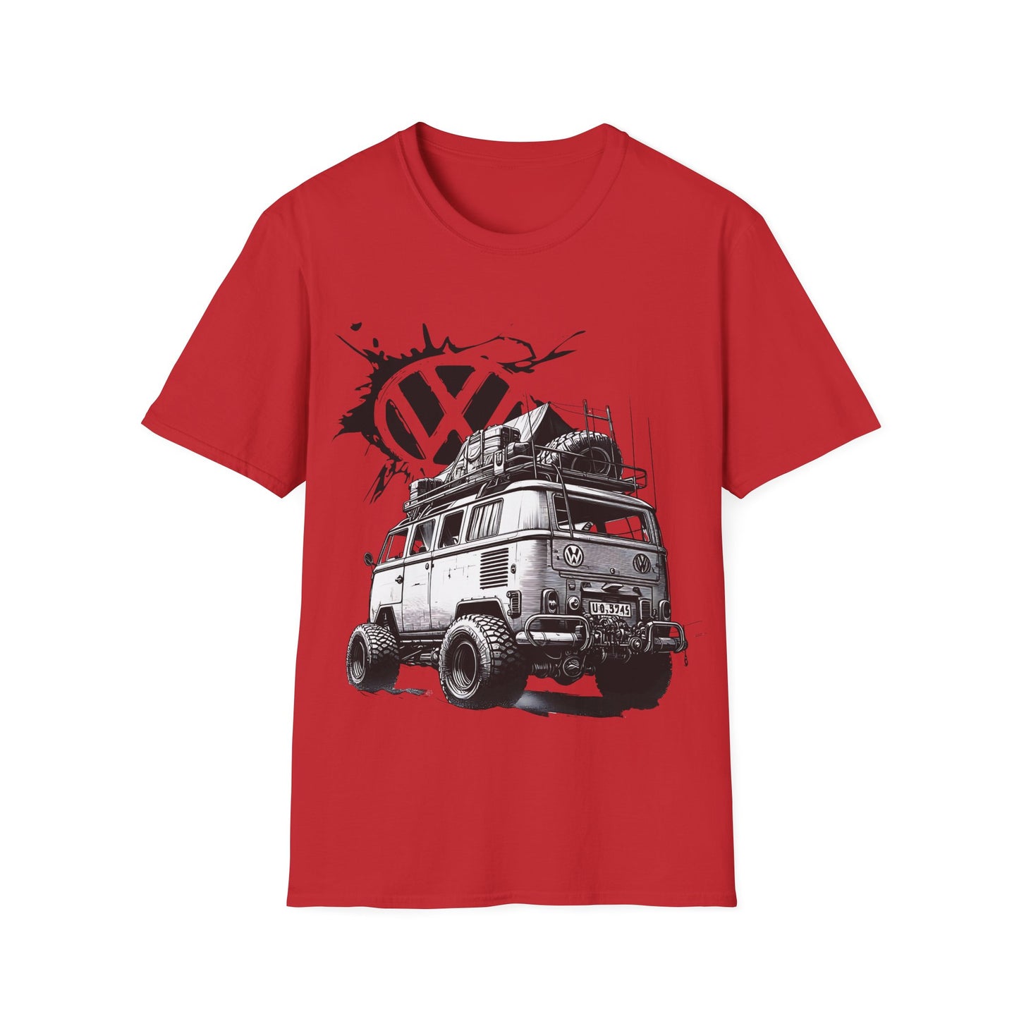 VW Camper Van Adventure T‑Shirt — Vintage vw kombi Off‑Road Surf Bus Graphic Tee