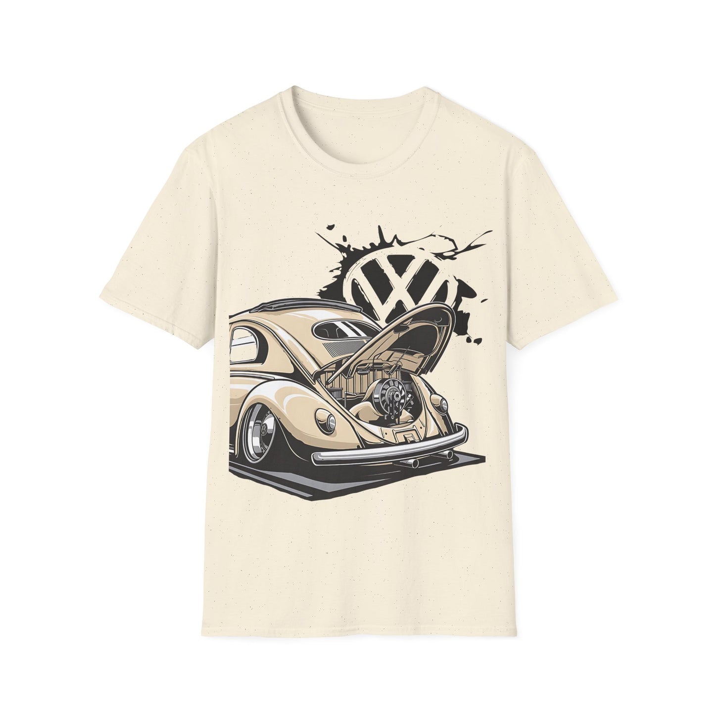 Vintage VW Beetle T-Shirt — Classic Air-Cooled Car Graphic