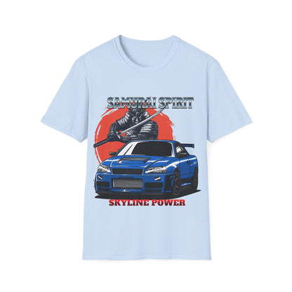 Samurai Spirit Skyline Power JDM T-Shirt 4-Built Not Bought Series | Epic Edits Studio