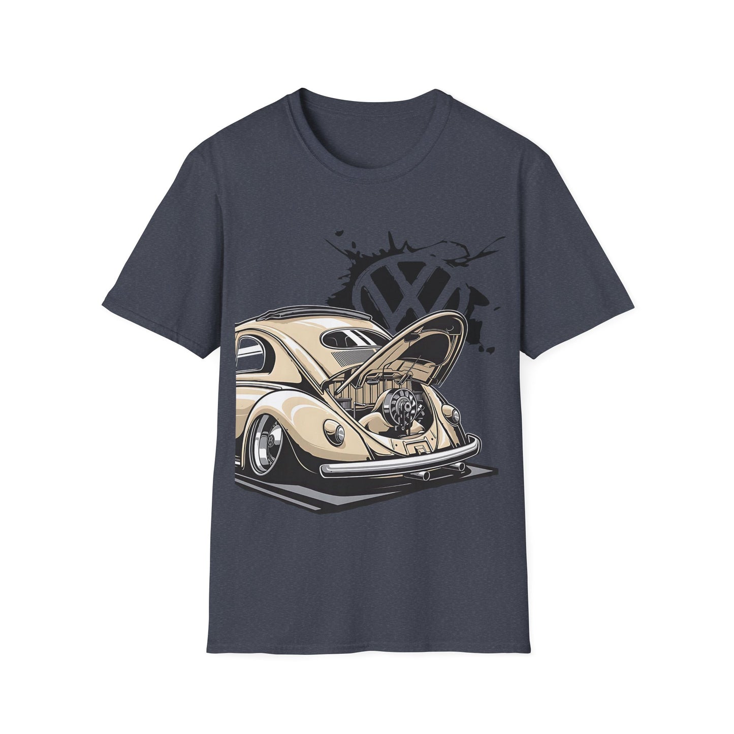 Vintage VW Beetle T-Shirt — Classic Air-Cooled Car Graphic