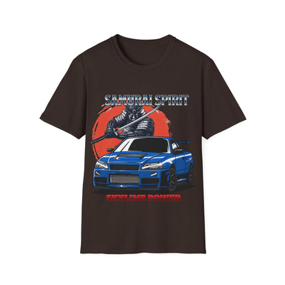 Samurai Spirit Skyline Power JDM T-Shirt 4-Built Not Bought Series | Epic Edits Studio