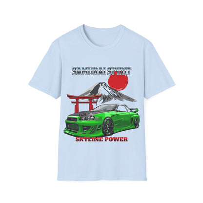 Samurai Spirit Skyline Power JDM T-Shirt 7 -Built Not Bought Series | Epic Edits Studio