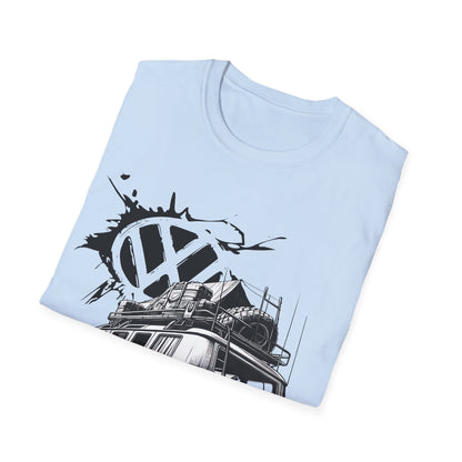 VW Camper Van Adventure T‑Shirt — Vintage vw kombi Off‑Road Surf Bus Graphic Tee