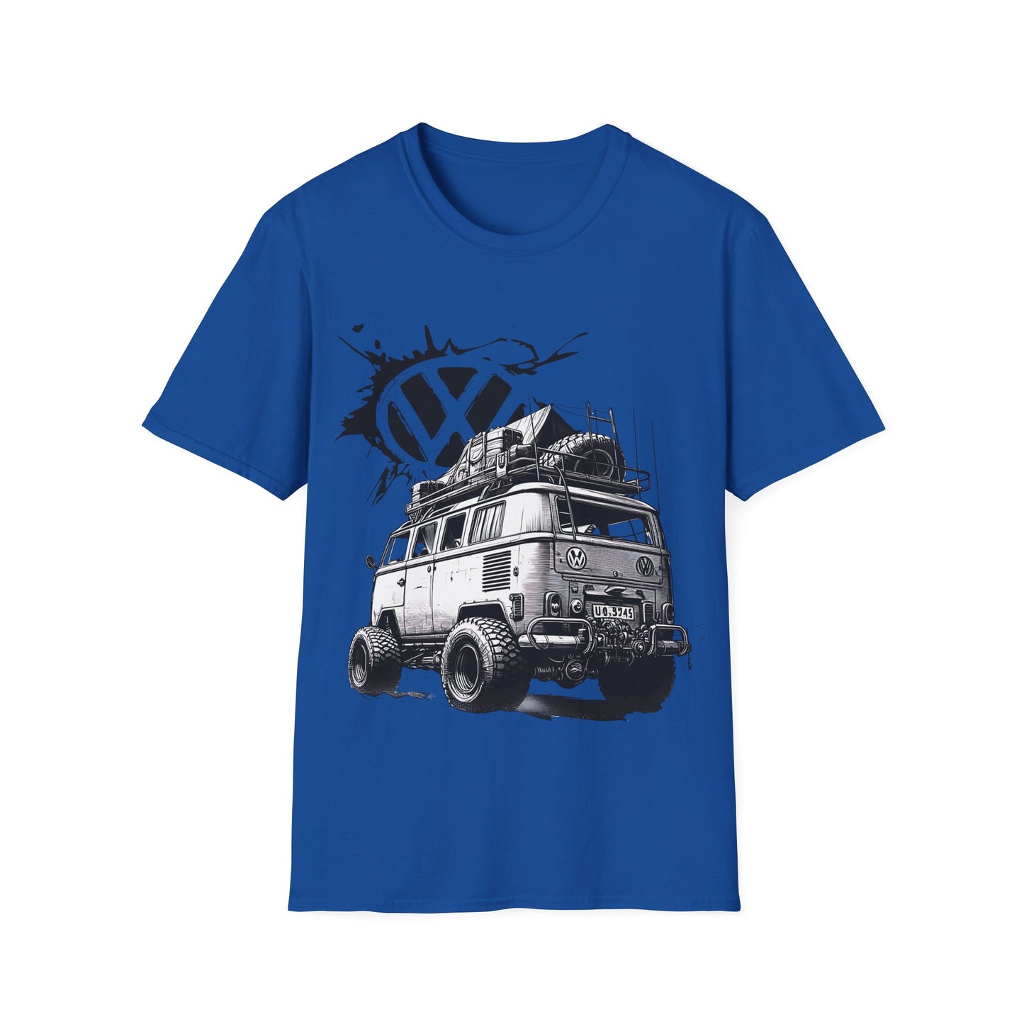 VW Camper Van Adventure T‑Shirt — Vintage vw kombi Off‑Road Surf Bus Graphic Tee