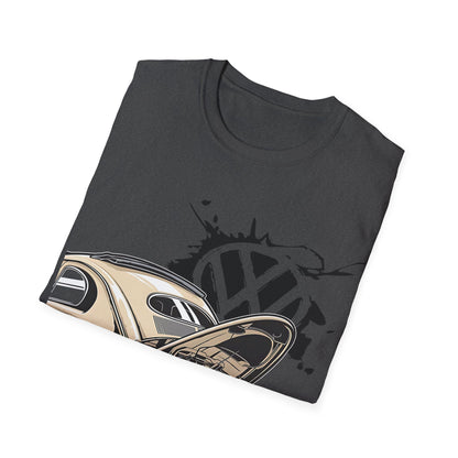 Vintage VW Beetle T-Shirt — Classic Air-Cooled Car Graphic