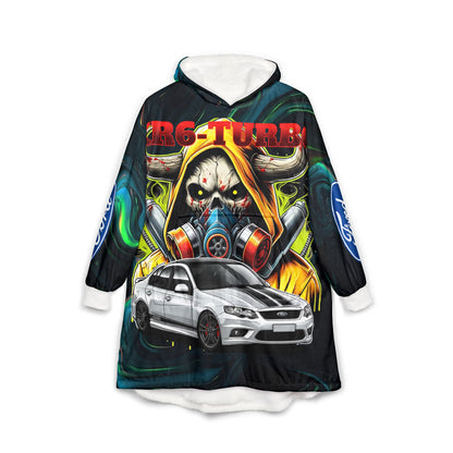 Cozy Unisex Hooded Blanket sinister xr6 turbo - built not bought - epic edits studio