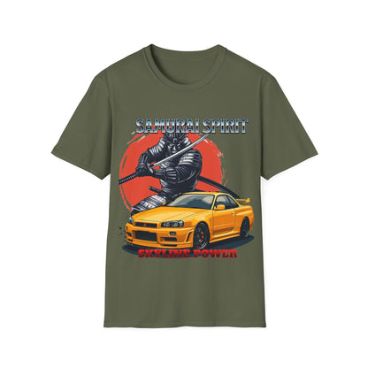 Samurai Spirit Skyline Power JDM T-Shirt 3 -Built Not Bought Series | Epic Edits Studio