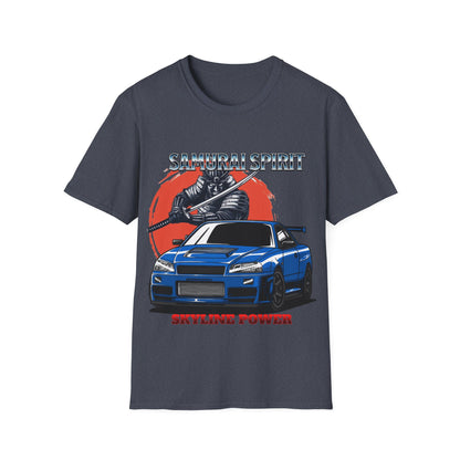 Samurai Spirit Skyline Power JDM T-Shirt 4-Built Not Bought Series | Epic Edits Studio