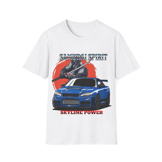 Samurai Spirit Skyline Power JDM T-Shirt 4-Built Not Bought Series | Epic Edits Studio