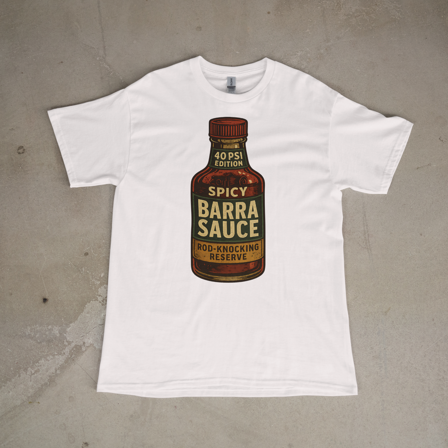 Barra Sauce Spicy sauce Bottle 40 psi urban graphic tee