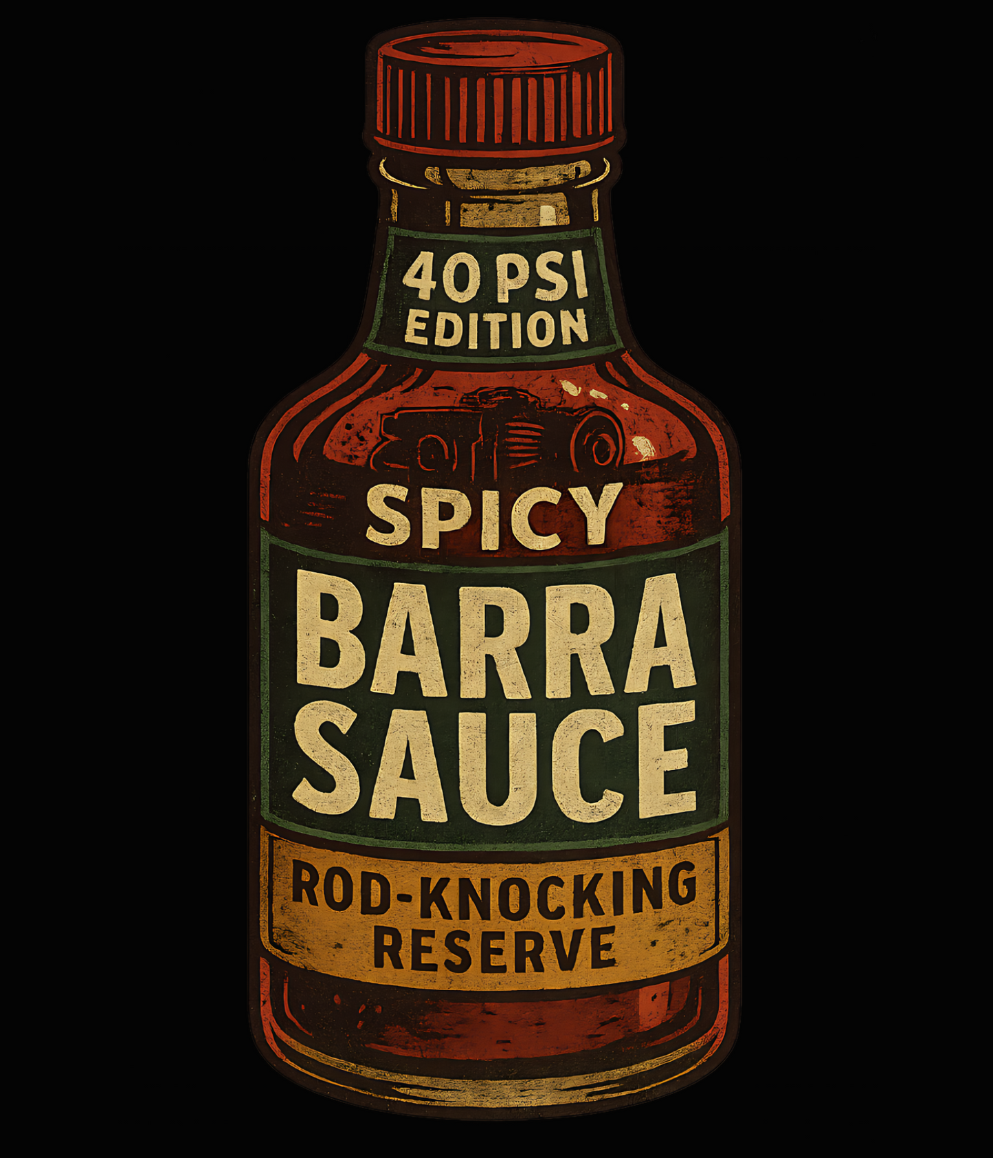 Barra Sauce Spicy sauce Bottle 40 psi urban graphic tee