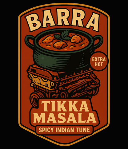 Barra Tikka Masala spicy Indian tune urban graphic tee