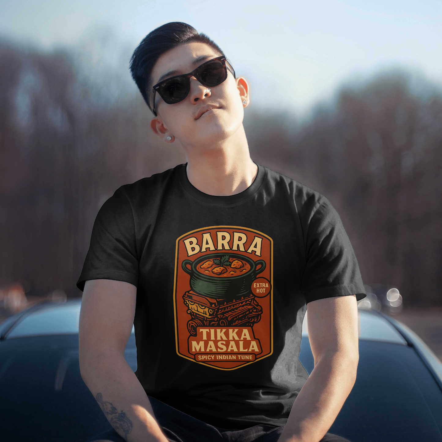 Barra Tikka Masala spicy Indian tune urban graphic tee