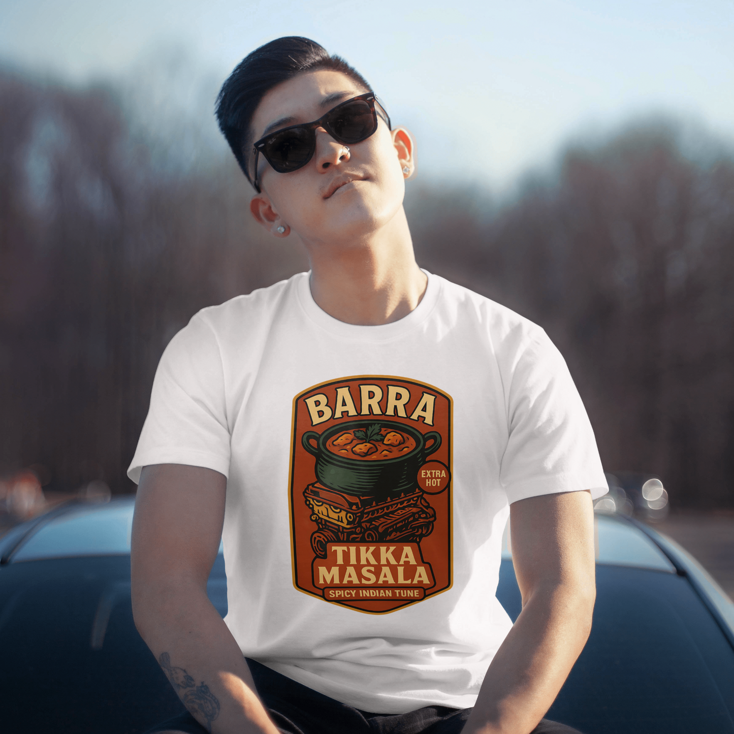 Barra Tikka Masala spicy Indian tune urban graphic tee