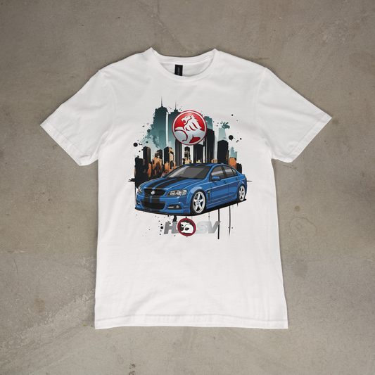 blue holden commodore / hsv