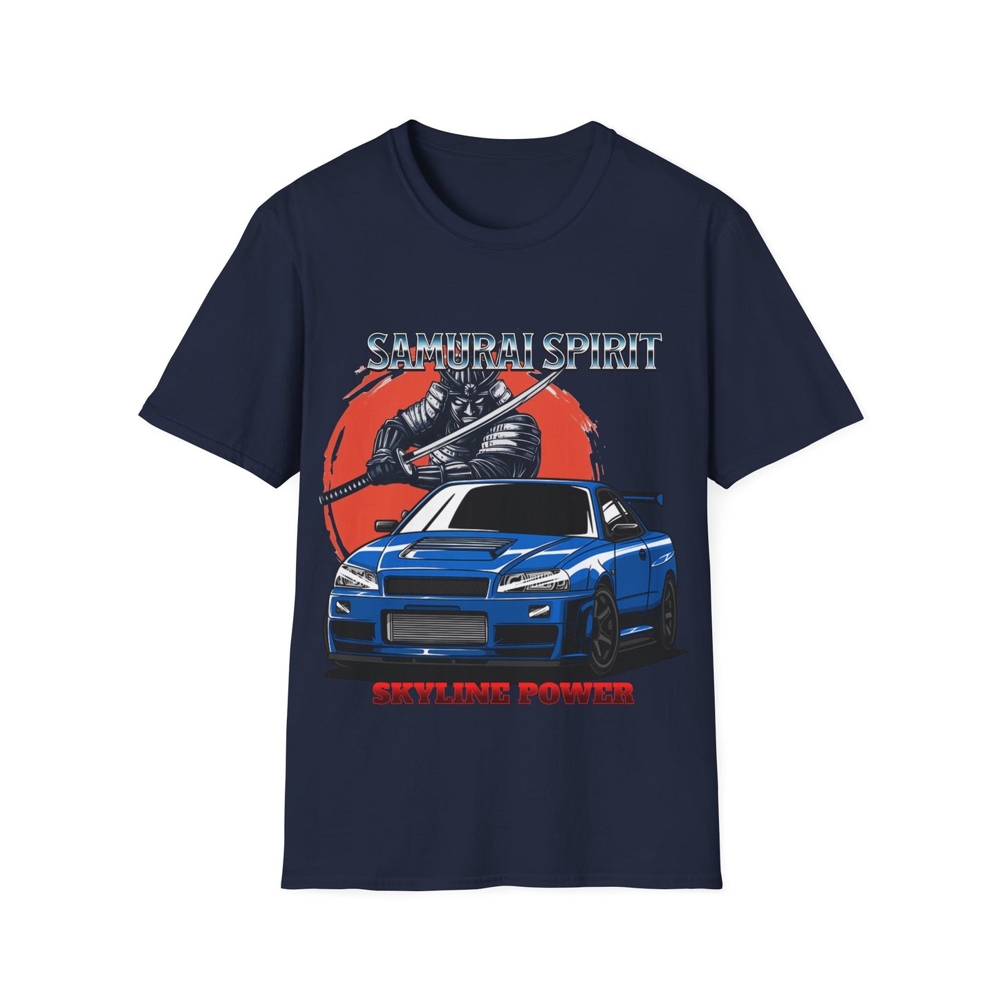 Samurai Spirit Skyline Power JDM T-Shirt 4-Built Not Bought Series | Epic Edits Studio