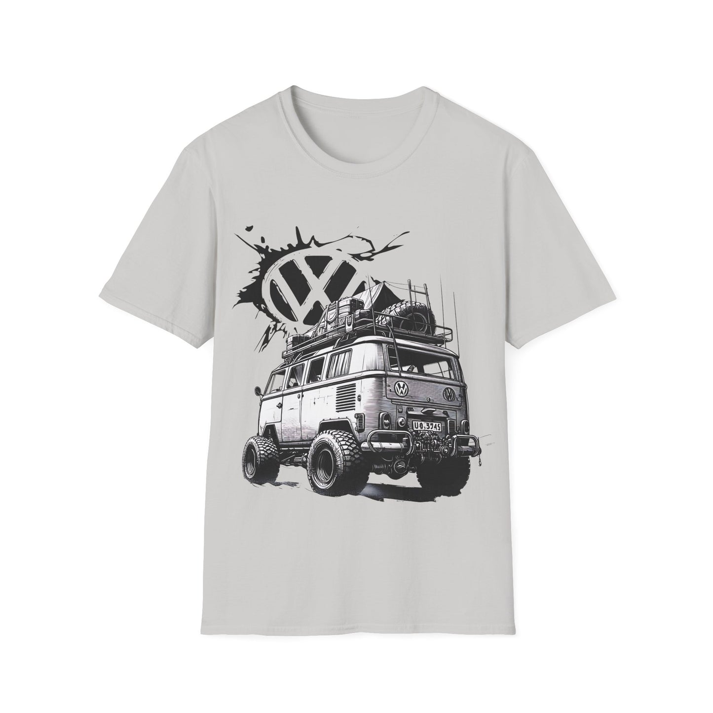 VW Camper Van Adventure T‑Shirt — Vintage vw kombi Off‑Road Surf Bus Graphic Tee