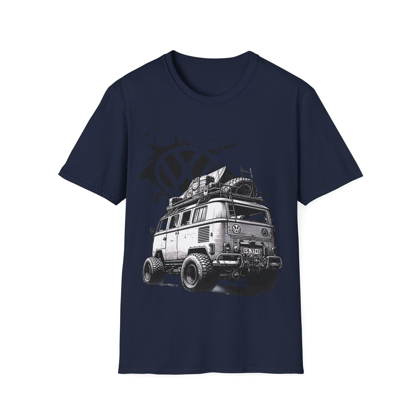 VW Camper Van Adventure T‑Shirt — Vintage vw kombi Off‑Road Surf Bus Graphic Tee