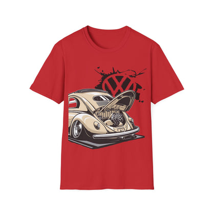 Vintage VW Beetle T-Shirt — Classic Air-Cooled Car Graphic
