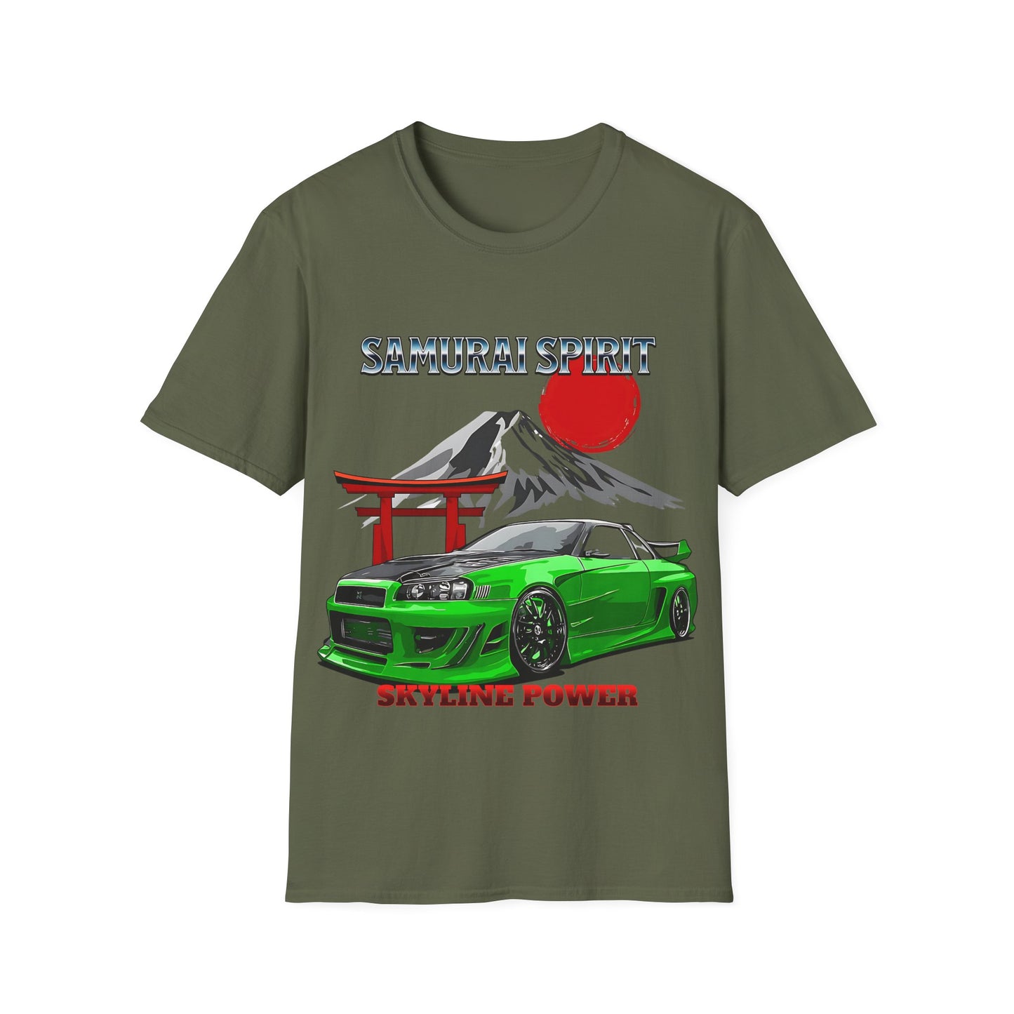 Samurai Spirit Skyline Power JDM T-Shirt 7 -Built Not Bought Series | Epic Edits Studio