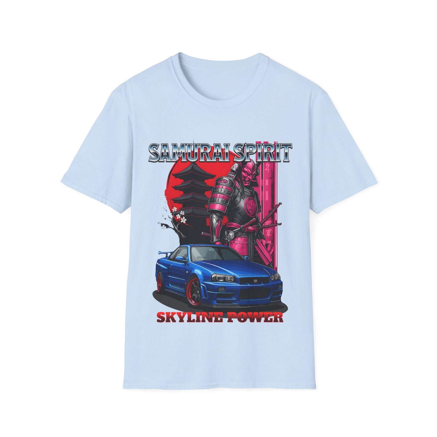 Samurai Spirit Skyline Power JDM T-Shirt 1 -Built Not Bought Series | Epic Edits Studio