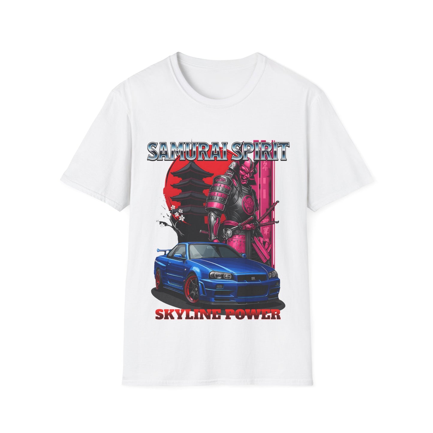 Samurai Spirit Skyline Power JDM T-Shirt 1 -Built Not Bought Series | Epic Edits Studio