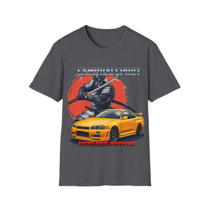 Samurai Spirit Skyline Power JDM T-Shirt 3 -Built Not Bought Series | Epic Edits Studio