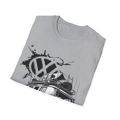 VW Camper Van Adventure T‑Shirt — Vintage vw kombi Off‑Road Surf Bus Graphic Tee