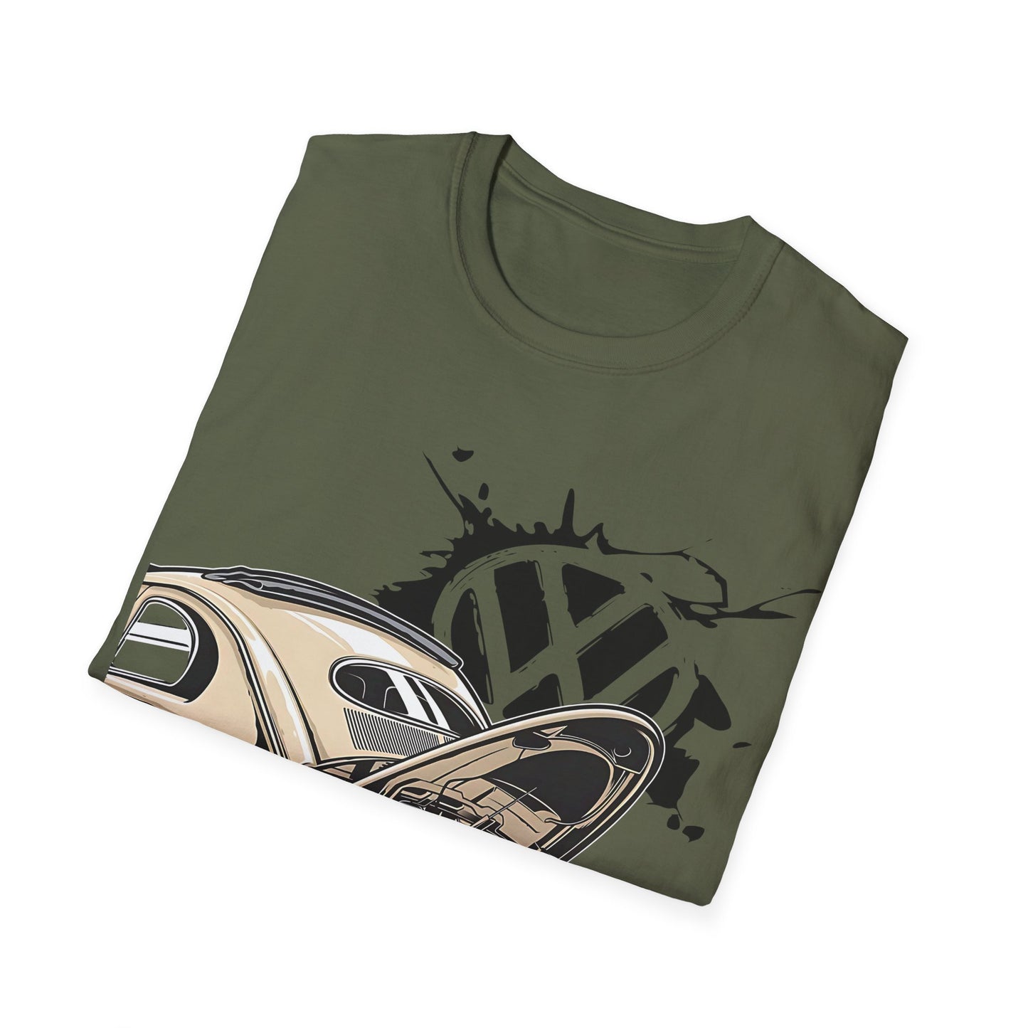Vintage VW Beetle T-Shirt — Classic Air-Cooled Car Graphic